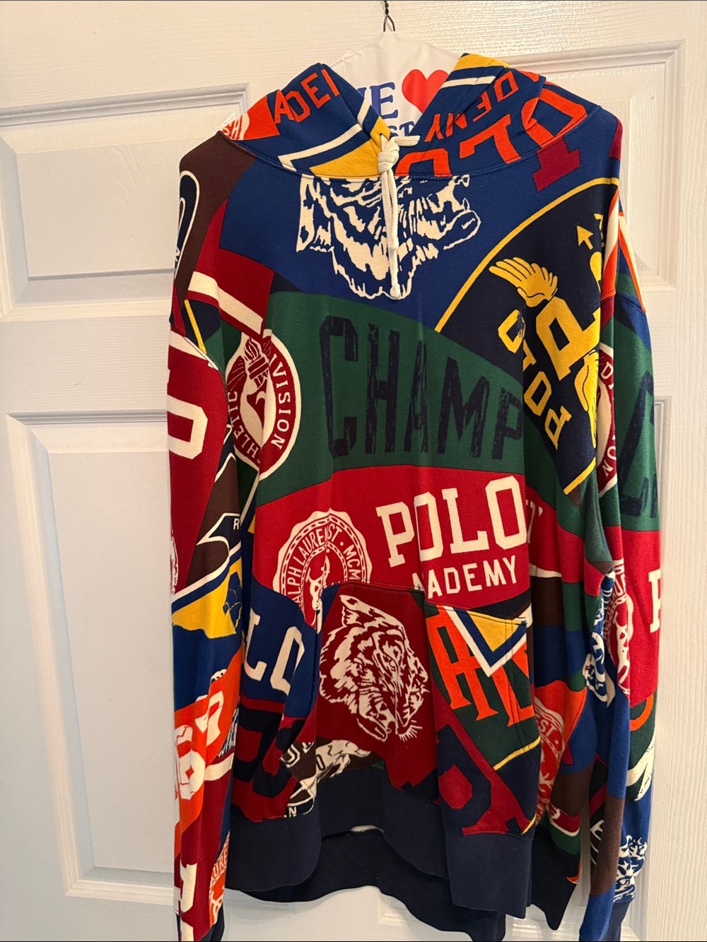 Ralph Lauren Multicolor Patchwork Logo Hoodie